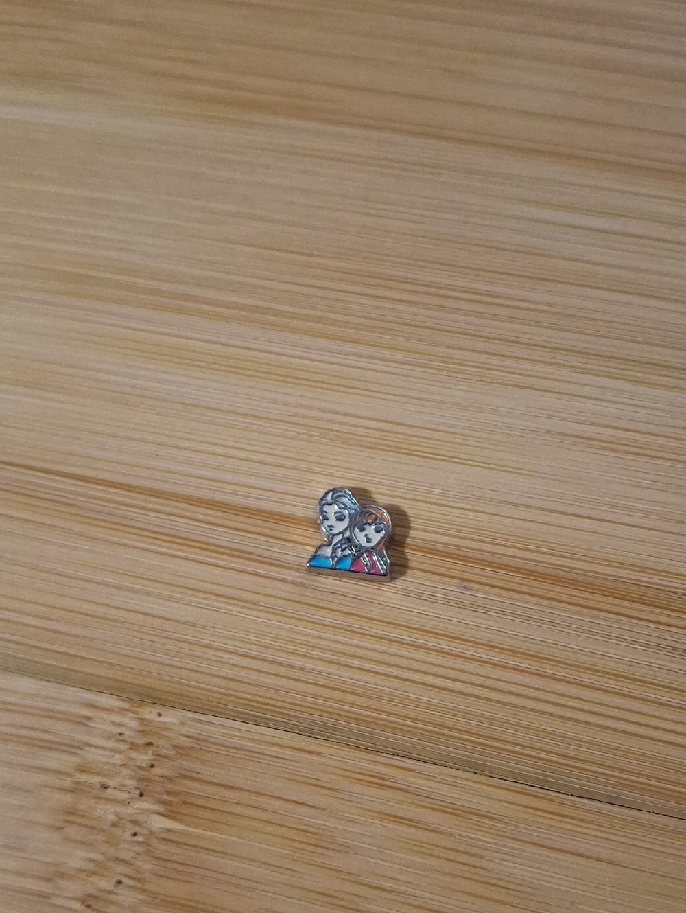 Floating locket charm - Elsa and Anna charm